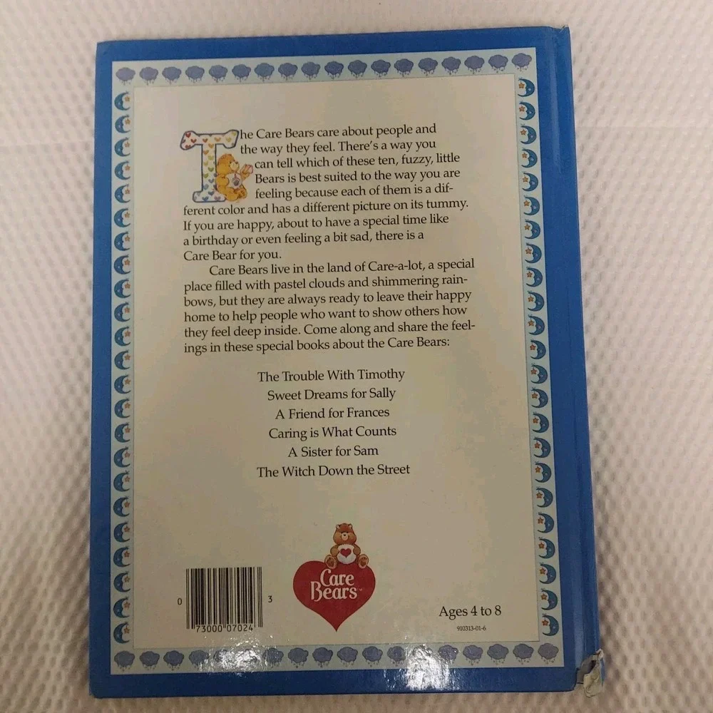Care Bears Sweet Dreams For Sally Book 1983 Parker Brothers (Hardcover)